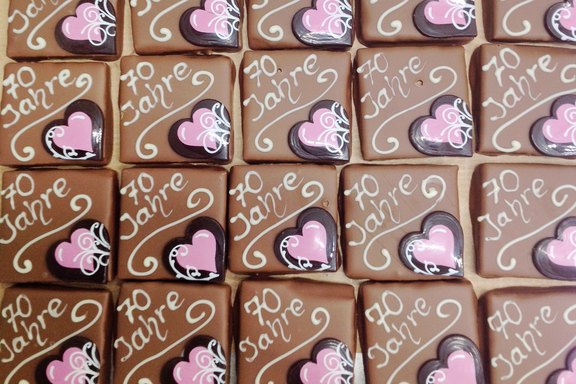 Schoggiherzen als Geschenksidee Schoggiherzen als Geschenksidee